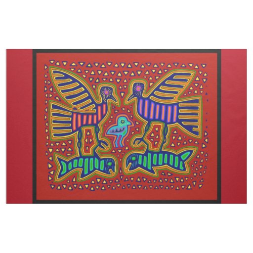 San Blas Island Kuna Mola Designer Fabric