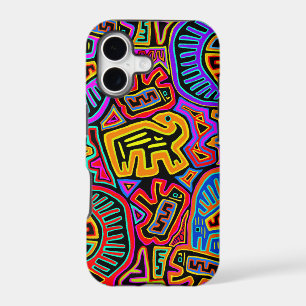 San Blas Island Mola Collage iPhone 17 Case