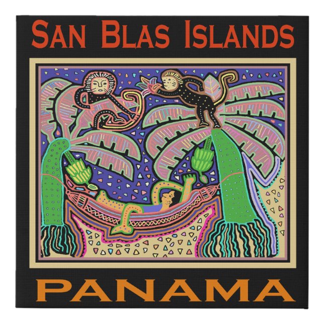 San Blas Islands - Panama Faux Canvas Print (Front)