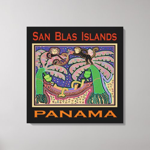 San Blas Islands Panama Mola Canvas Print