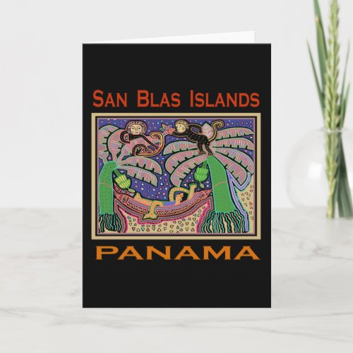 San Blas Islands Panama Mola Card