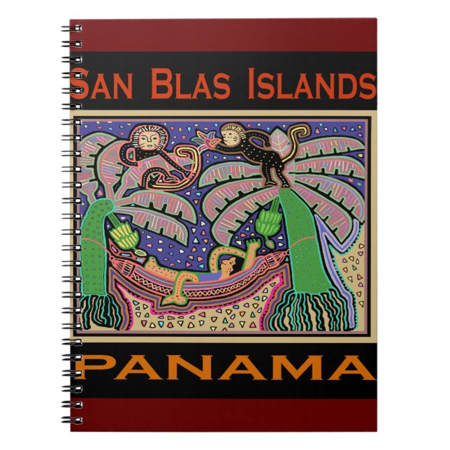 San Blas Islands Panama Mola Notebook (Front)