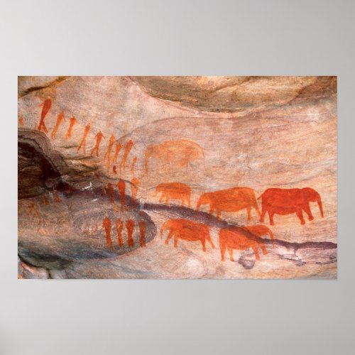 San Bushman Rock Art Cederberg Wilderness Poster