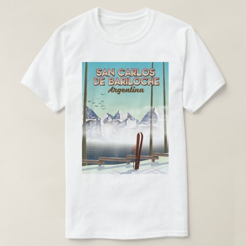 San Carlos de Bariloche Ski travel poster T_Shirt