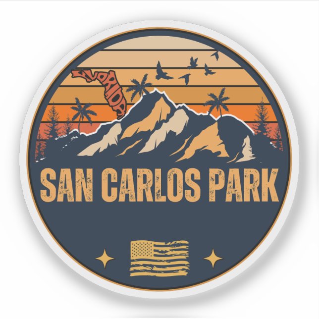 San Carlos Park, Florida  Sticker (Front)