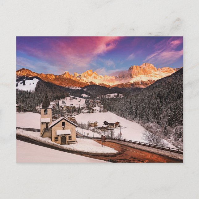 San Cipriano in winter Postcard (Front)