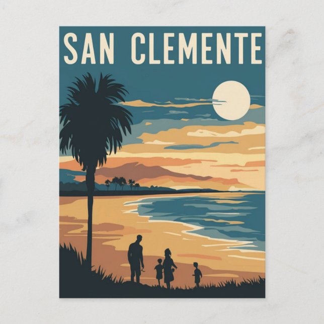 San Clemente Beach, California Postcard (Front)