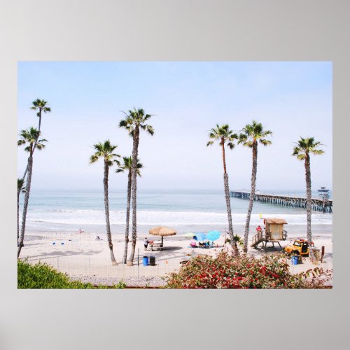 SAN CLEMENTE BEACH CALIFORNIA USA POSTER