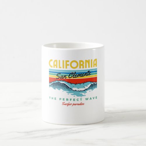 San Clemente California Cute Retro Gift Coffee Mug