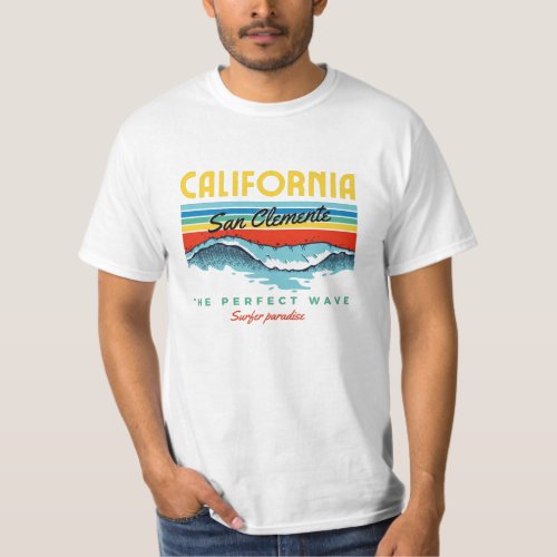 San Clemente California Cute Retro Gift T_Shirt