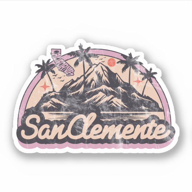 San Clemente, California Sticker (Front)