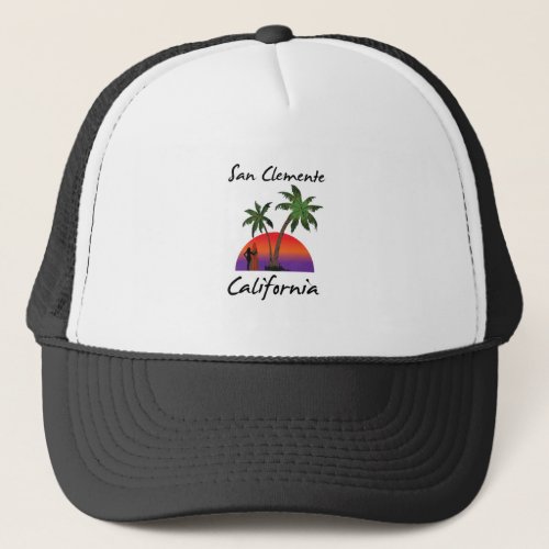 san clemente California Trucker Hat