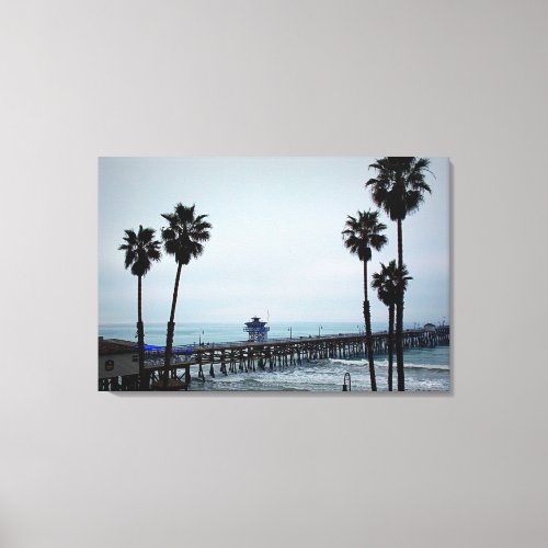 San Clemente Pier _ 3 Panel Canvas