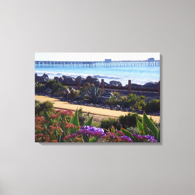 San Clemente Pier Canvas Print (Front)