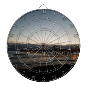san clemente pier night time ocean california dart board