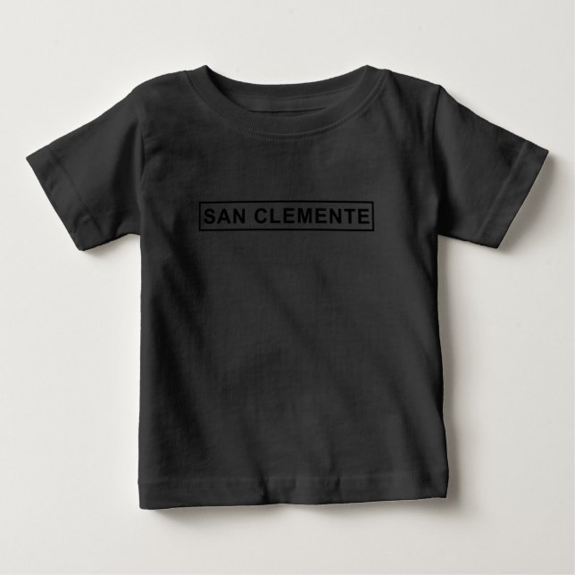 San Clemente Sign Baby 3/4 Raglan T-Shirt (Front)