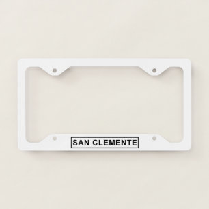 San Clemente Sign License Plate Frame