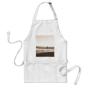 San Clemete pier California beach vintage photo Adult Apron