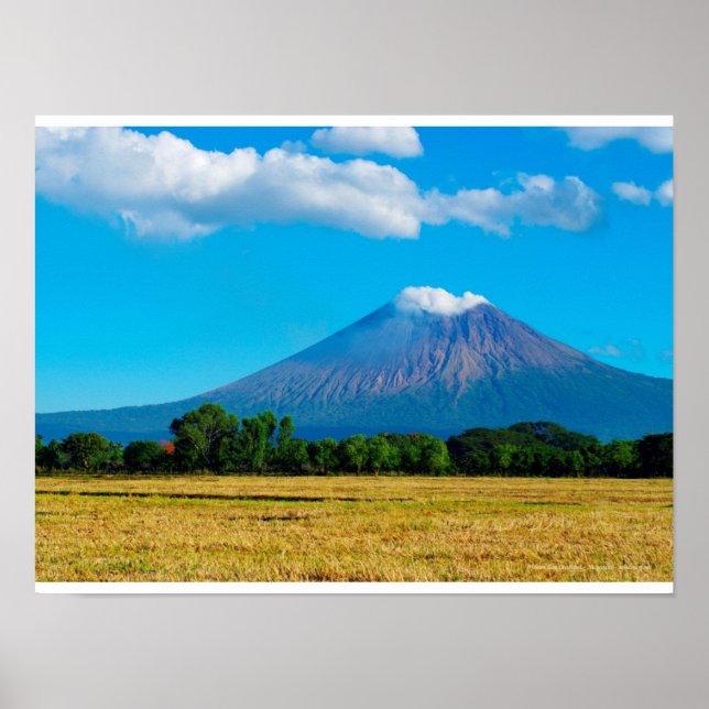 San Cristobal Volcano, Nicaragua Poster (Front)