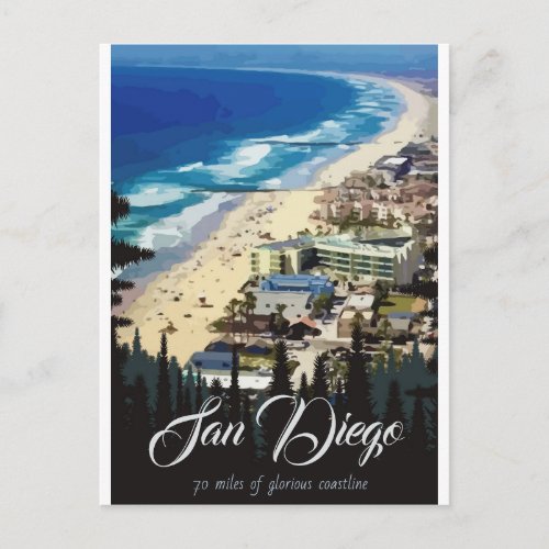 San Diego 70 miles of gloriouscoastline Postcard