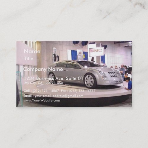 San Diego Autoshow Business Cards