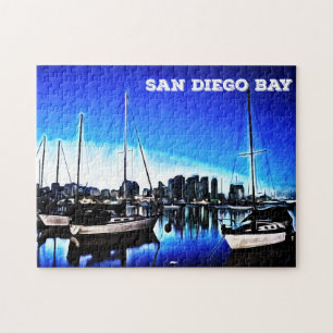 San Diego Bay California Pacific Ocean Port Boats Jigsaw Puzzle