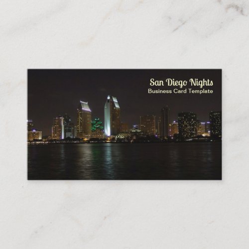 San Diego Bay City Lights Business Card