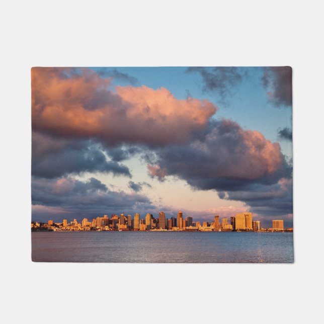 San Diego Bay City Skyline Doormat (Front)