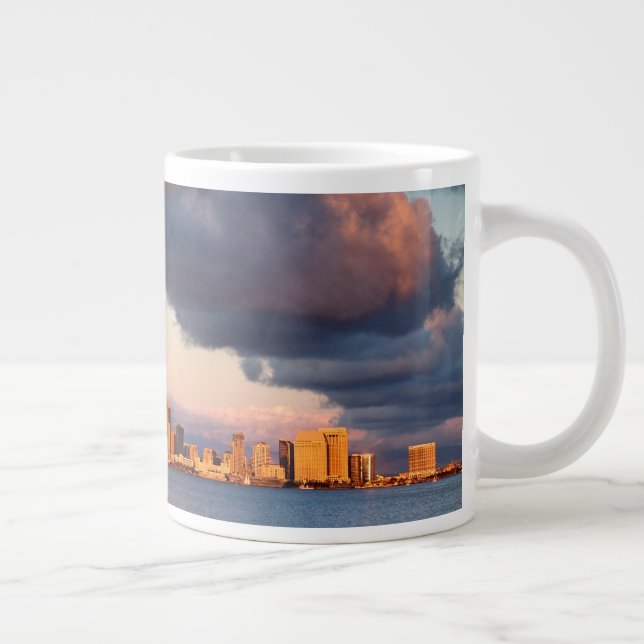San Diego Bay City Skyline Giant Coffee Mug (Right)