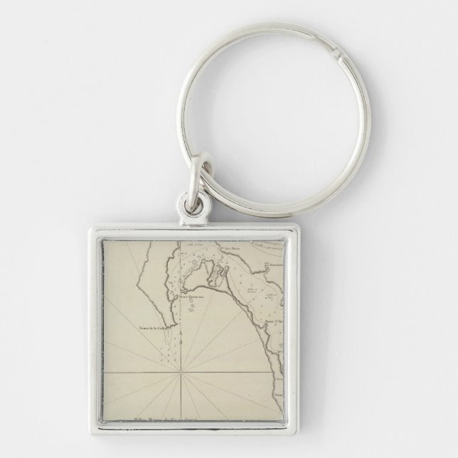 San Diego Bay Region  San Blas Region Mexico Keychain (Front)