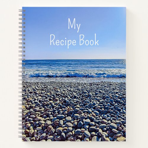 San Diego Beach Ocean and Pebbles Recipe Book