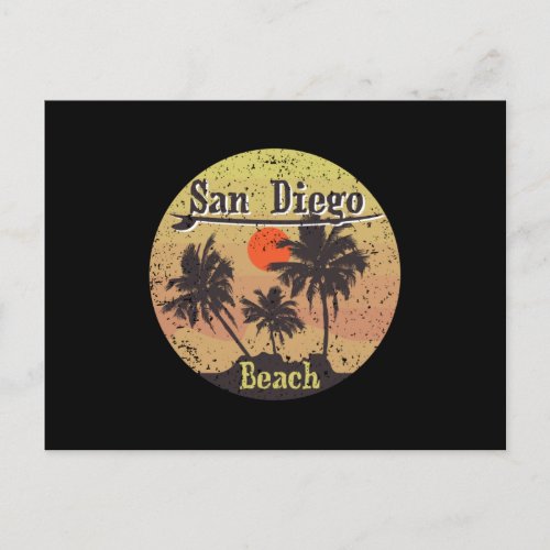 San Diego Beach Postcard