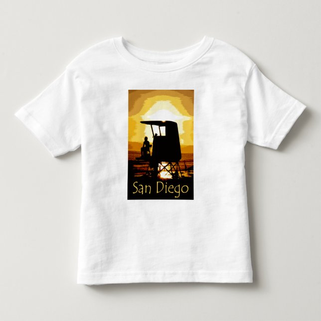 San Diego Beach Sunset Kids Toddler T-shirt (Front)