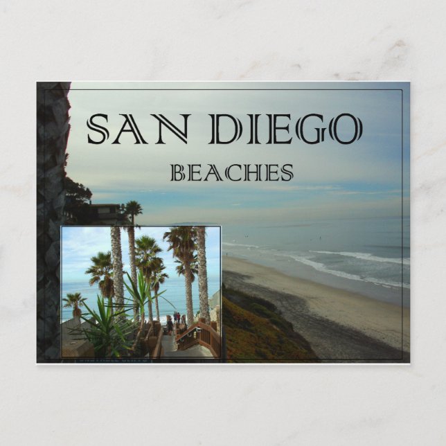 San Diego Beaches Postcard (Front)