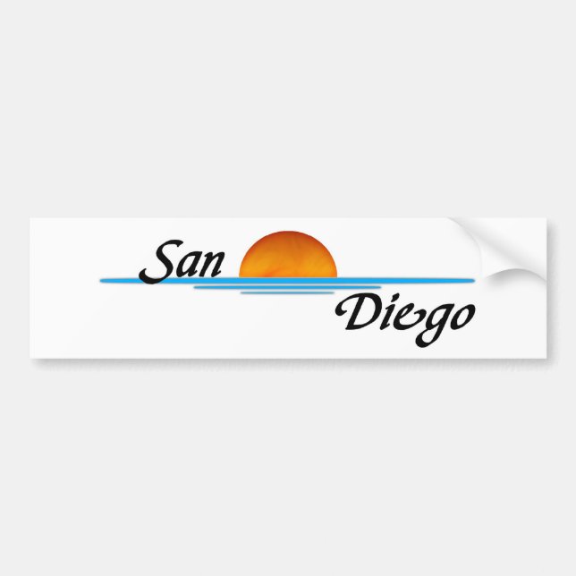 San Diego Bumper Sticker (Front)