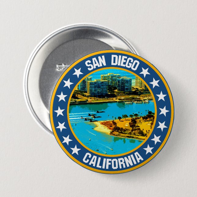 San Diego                                          Button (Front & Back)