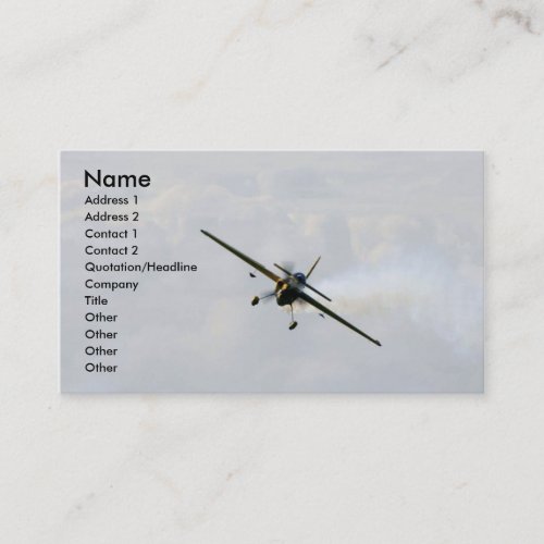 "In Flight" Business Card Template