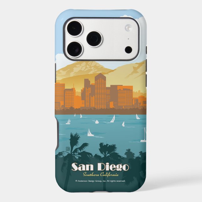 San Diego, CA Case-Mate iPhone Case (Back)
