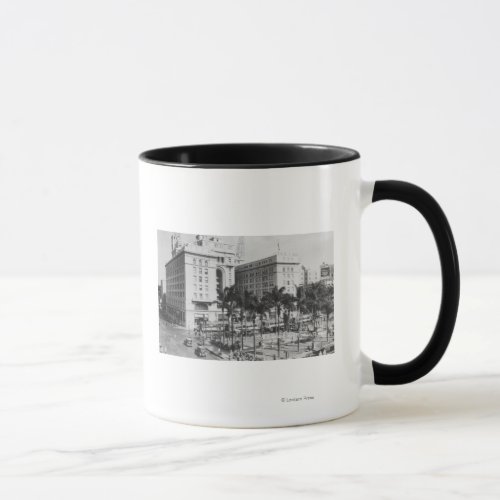 San Diego CA City View of US Grant Hotel Mug