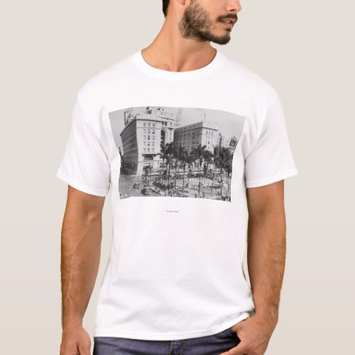 San Diego CA City View of US Grant Hotel T_Shirt