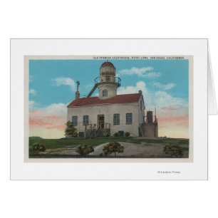 San Diego, CA - Old Spanish Lighthouse at Cards