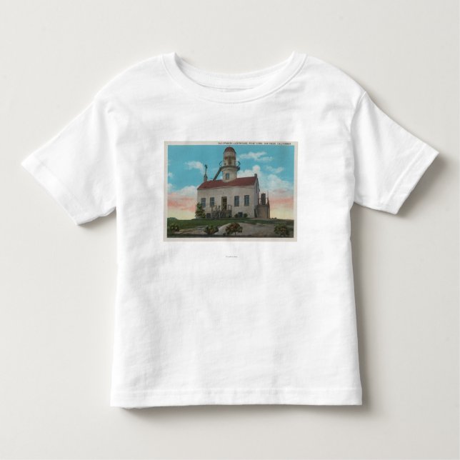San Diego, CA - Old Spanish Lighthouse at Toddler T-shirt (Front)