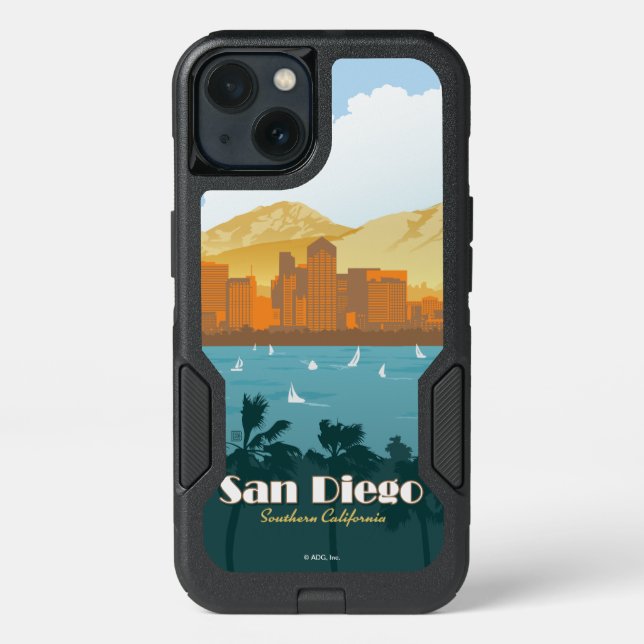 San Diego, CA Otterbox iPhone Case (Back)