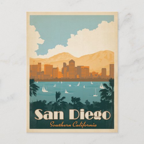 San Diego CA Postcard