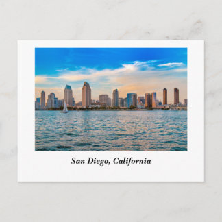 San Diego, CA Skyline Postcard