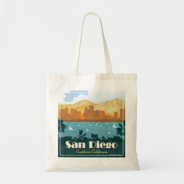 San Diego, CA Tote Bag (Front)