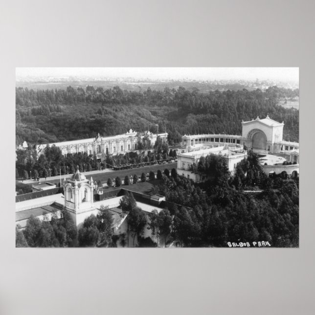 San Diego, CA View of Balboa Park Photograph Poster (Front)