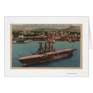 San Diego, CA - View U.S. Navy Aircraft Carrier