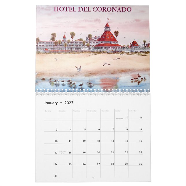 SAN DIEGO CALENDER 2012 CALENDAR (Jan 2027)