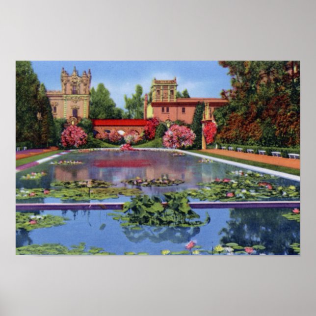 San Diego California Balboa Park Poster (Front)